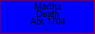 Martha Death
