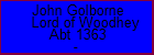 John Golborne Lord of Woodhey