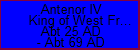Antenor IV King of West Franks