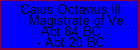 Caius Octavius III Magistrate of Velitrae