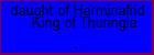 daught of Herminafrid King of Thuringia
