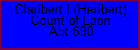 Claribert I (Heribert) Count of Laon