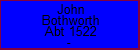 John Bothworth