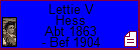 Lettie V Hess