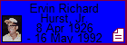 Ervin Richard Hurst, Jr.
