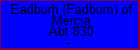 Eadburh (Fadburn) of Mercia