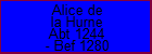 Alice de la Hurne