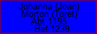 Johanna (Joan) Morton (Toret)