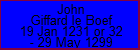 John Giffard le Boef