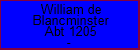 William de Blancminster