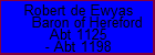 Robert de Ewyas Baron of Hereford