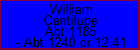 William Cantilupe