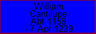 William Cantilupe