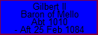 Gilbert II Baron of Mello