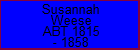 Susannah Weese