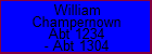 William Champernown