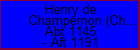 Henry de Champernon (Champernown(e))