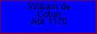 William de Cotun