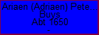 Ariaen (Adriaen) Peterse (Peterson) Buys