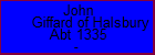 John Giffard of Halsbury