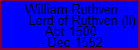 William Ruthven Lord of Ruthven (II)