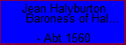 Jean Halyburton Baroness of Halyburton