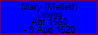 Mary (Mellett) Lewes