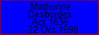 Mathurine Desbordes