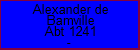 Alexander de Bamville