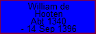 William de Hooten