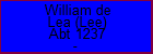 William de Lea (Lee)