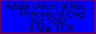 Adaile (Alice) of Normandy Princess of England