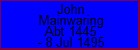 John Mainwaring