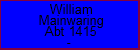 William Mainwaring
