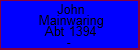 John Mainwaring