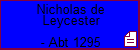 Nicholas de Leycester