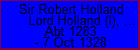 Sir Robert Holland Lord Holland (I), Baron of Holand