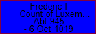 Frederic I Count of Luxembourg