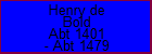 Henry de Bold