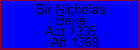 Sir Nicholas Beke