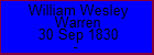 William Wesley Warren
