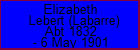 Elizabeth Lebert (Labarre)
