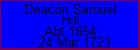 Deacon Samuel Hill