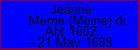 Jeanne Meme (Meine) dit Meime
