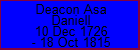 Deacon Asa Daniell