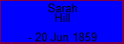 Sarah Hill