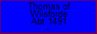 Thomas of Wilsforde