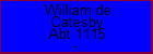 William de Catesby