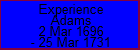 Experience Adams