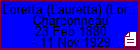 Loretta (Lauretta) (Lorretta) M. Charbonneau